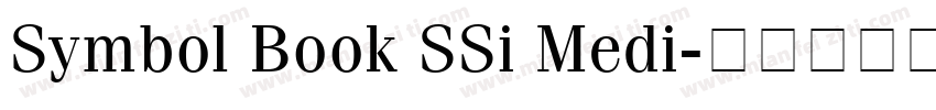 Symbol Book SSi Medi字体转换
